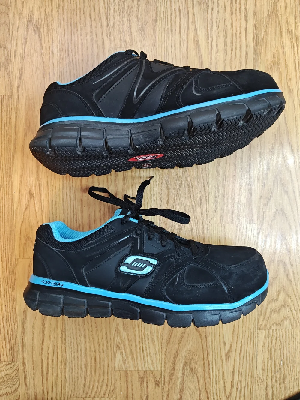 Skechers Work Relaxed Fit Workshire Alloy Toe Slip Resistant Shoes 8.5 Black